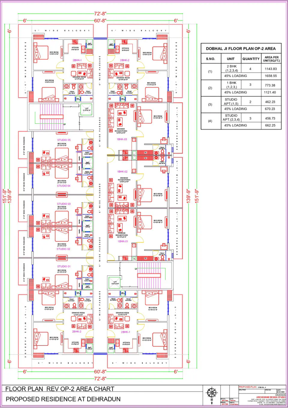 Veda Wellness Homes floor plan and area chart
